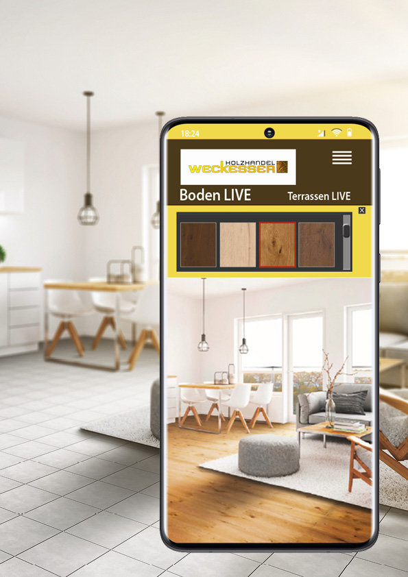 Holzhandel Weckesser KI App Boden-Live