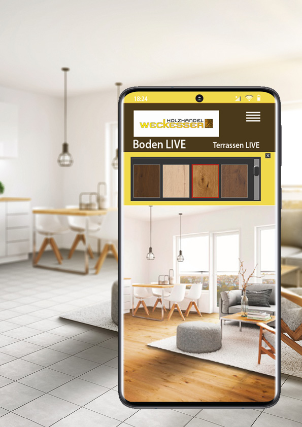 Holzhandel Weckesser KI App Boden-Live